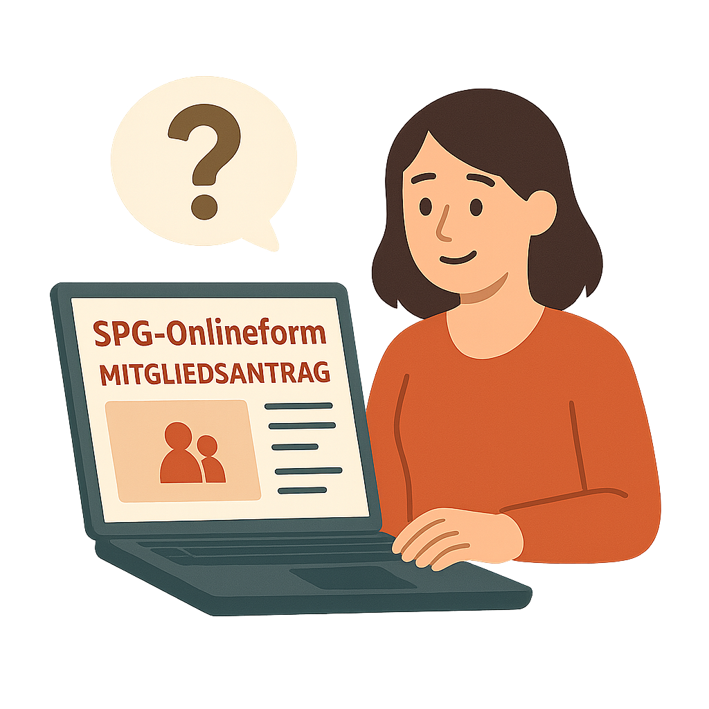 SPG-Onlineform-Mitgliederantrag Hilfe